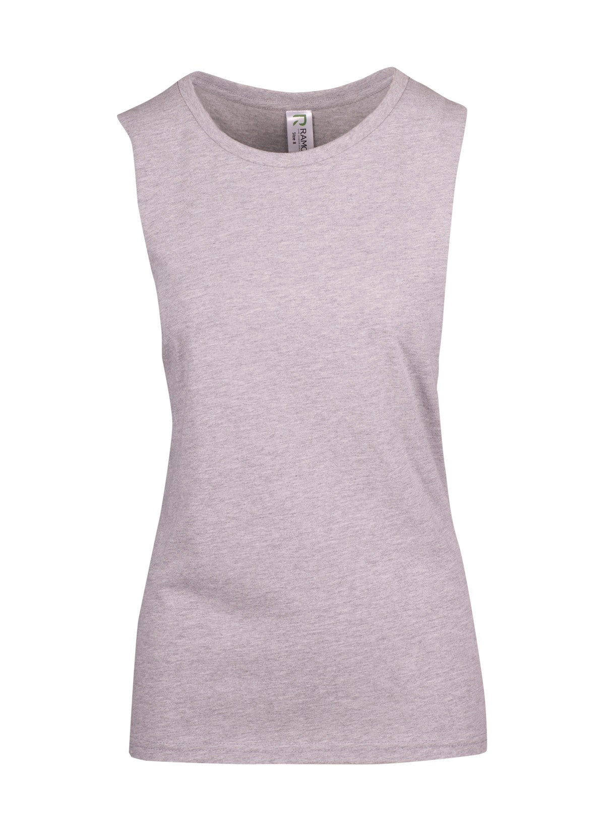 Soft heather grey muscle tank top - sleeveless unisex shirt for custom printing, workout, or casual wear