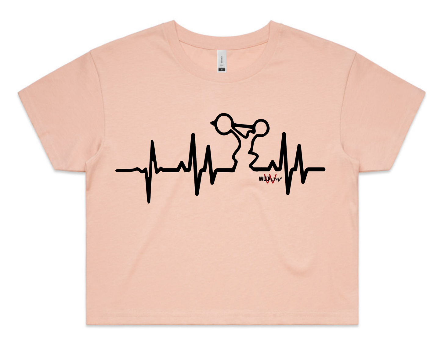 WODWear Heartbeat Crop Tees